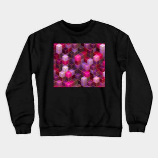 Cubic Shapes Pattern Crewneck Sweatshirt